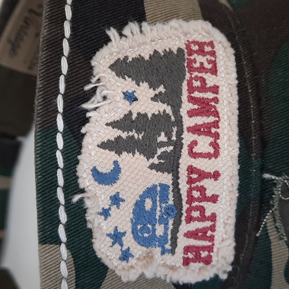 Visor Hat Cap Headwear Golf Camping Vacation Happy Camper KBETHOS Camoflage Camo - Picture 2 of 9